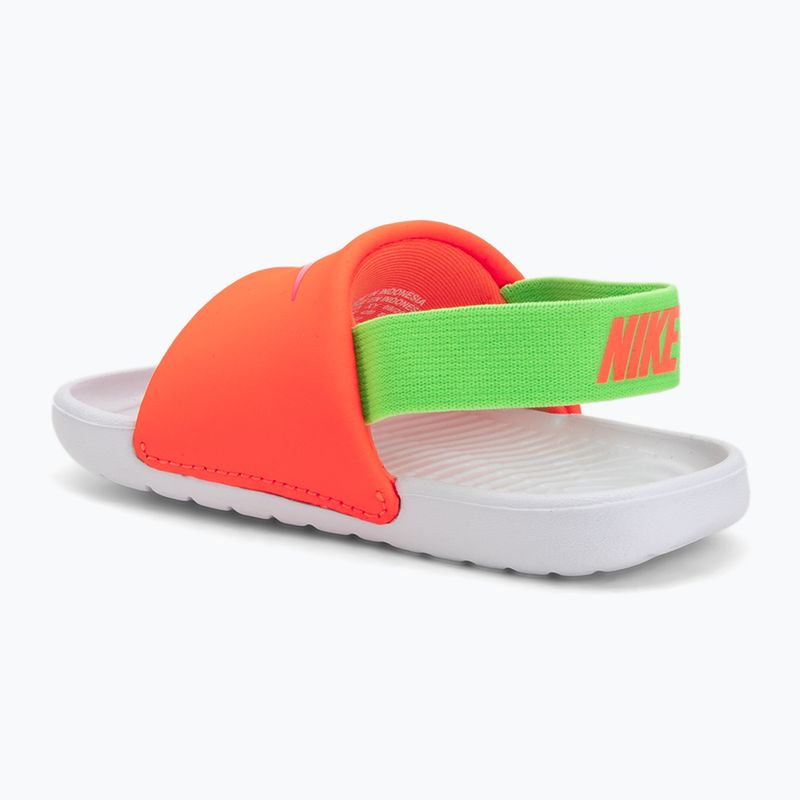 Детски чехли Nike Kawa total orange/green strike 3