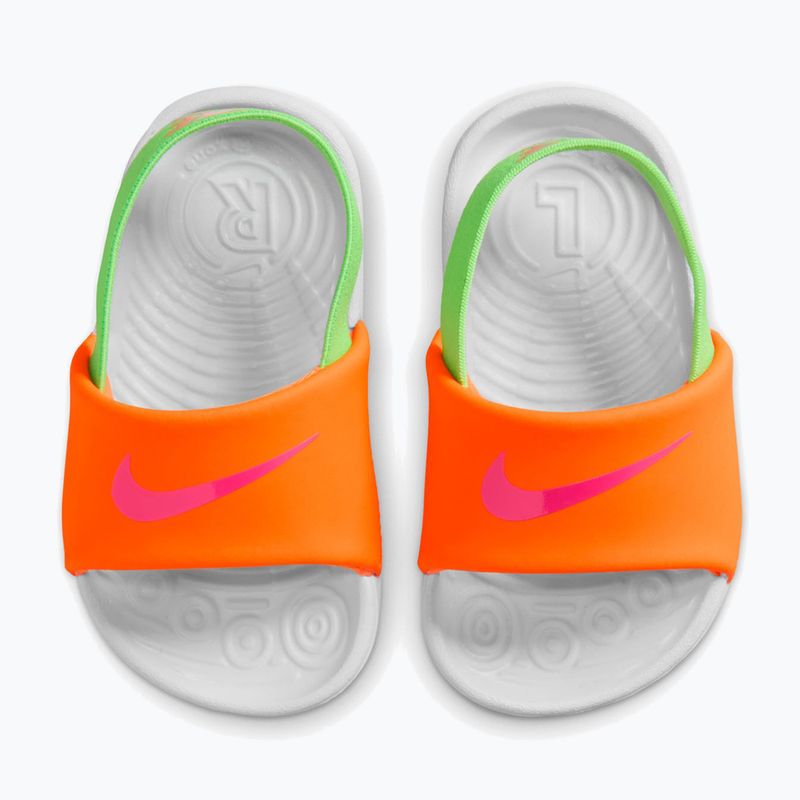 Детски чехли Nike Kawa total orange/green strike 5