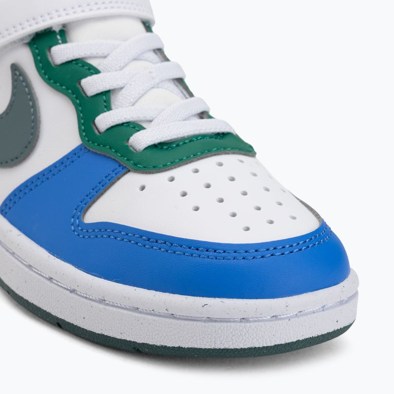 Детски обувки Nike Court Borough Low Recraft white/malachite/mineral slate 7