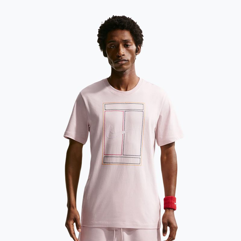 Мъжка тениска Nike Court Heritage silt red