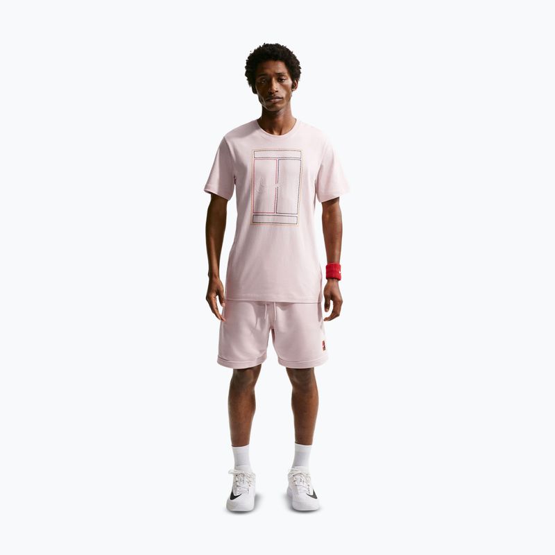 Мъжка тениска Nike Court Heritage silt red 2