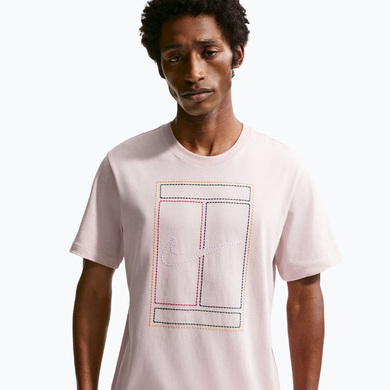 Мъжка тениска Nike Court Heritage silt red 4