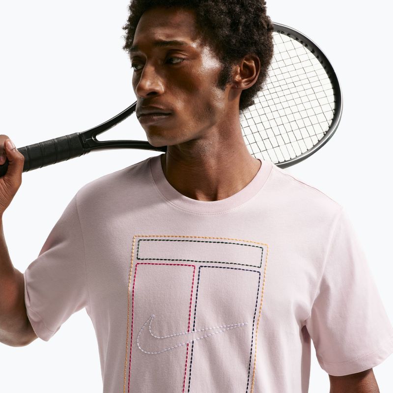 Мъжка тениска Nike Court Heritage silt red 6