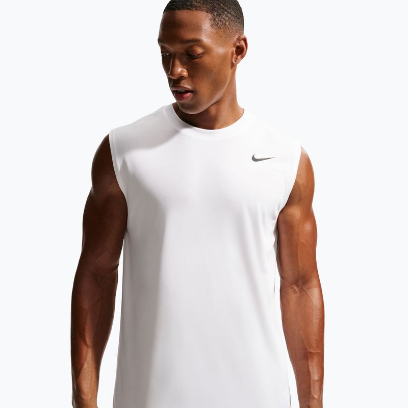 Мъжка тренировъчна тениска Nike Dri-FIT Sleeveless Training Top white/black 4
