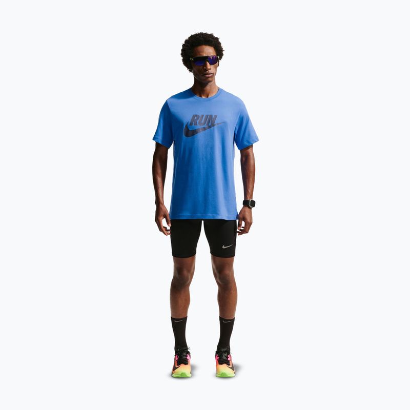 Мъжка тениска за бягане Nike Dri-Fit Running blue crystal/thunder blue 2