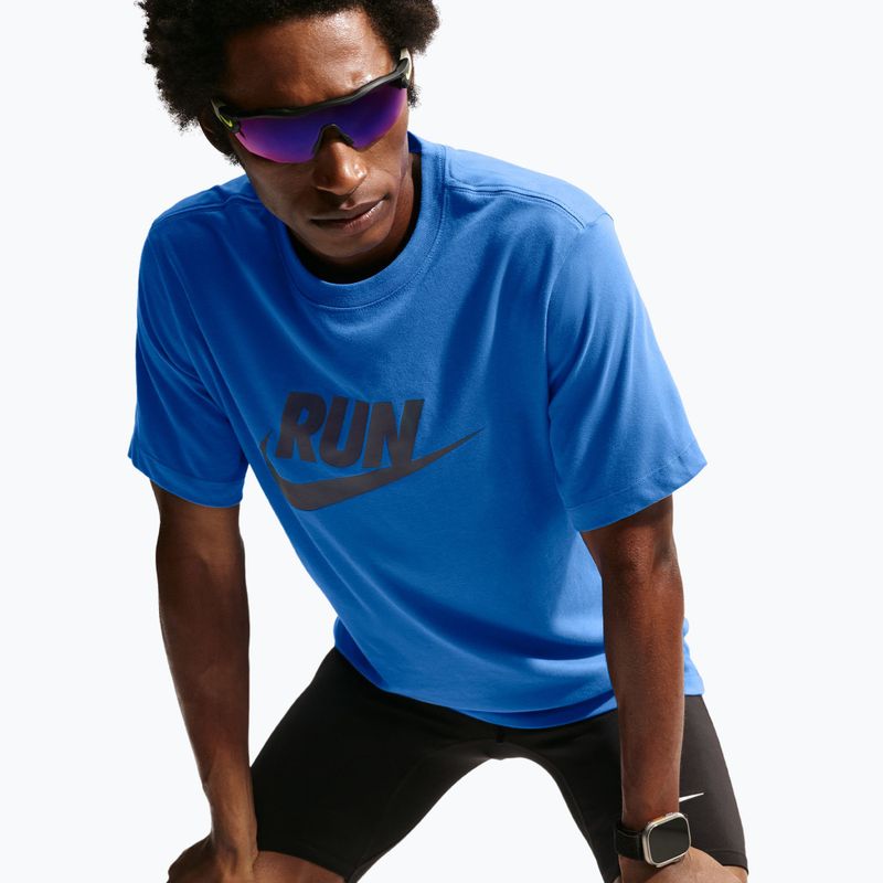 Мъжка тениска за бягане Nike Dri-Fit Running blue crystal/thunder blue 6