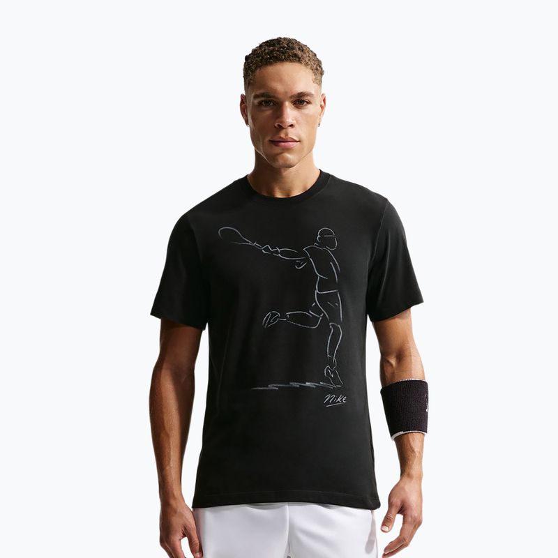 Мъжка тениска/фланелка за тенис Nike Court Dri-Fit black