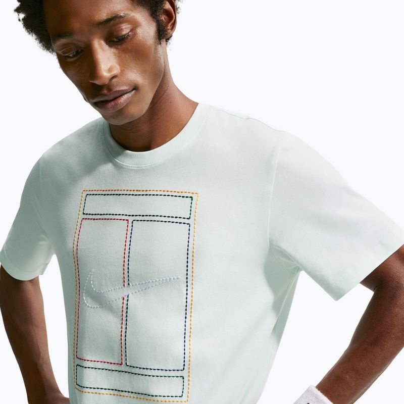Мъжка тениска Nike Court Heritage barely green 4