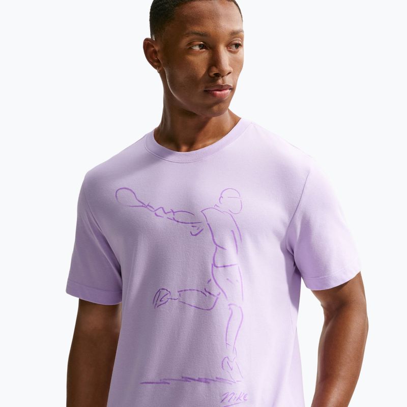 Мъжка тениска/фланелка за тенис Nike Court Dri-Fit violet mist 4