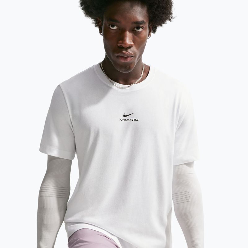 Мъжка тренировъчна тениска Nike Pro Dri-Fit white/black 4
