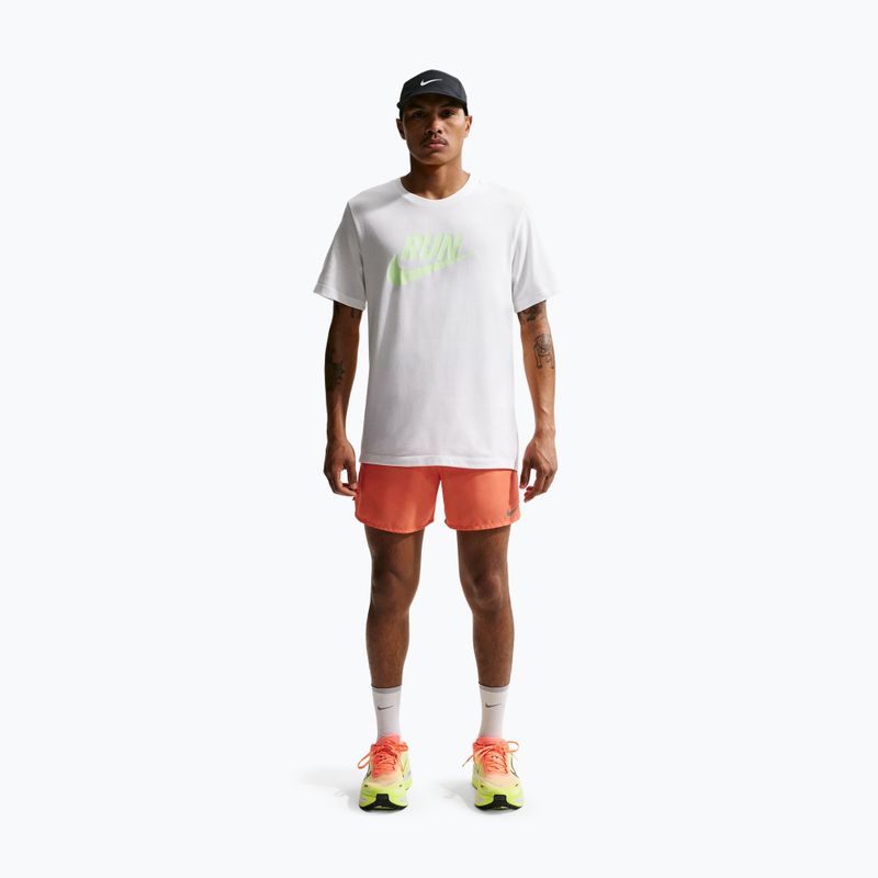 Мъжка тениска за бягане Nike Dri-Fit Running white/barely volt 2
