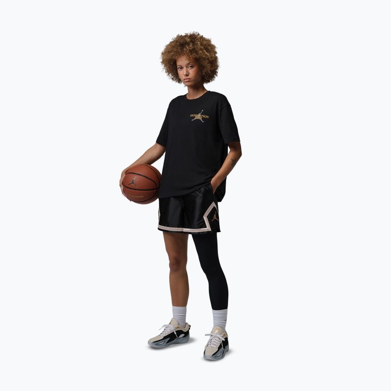 Дамски баскетболни шорти Nike Jordan Sport Diamond 4" black/metallic gold 2