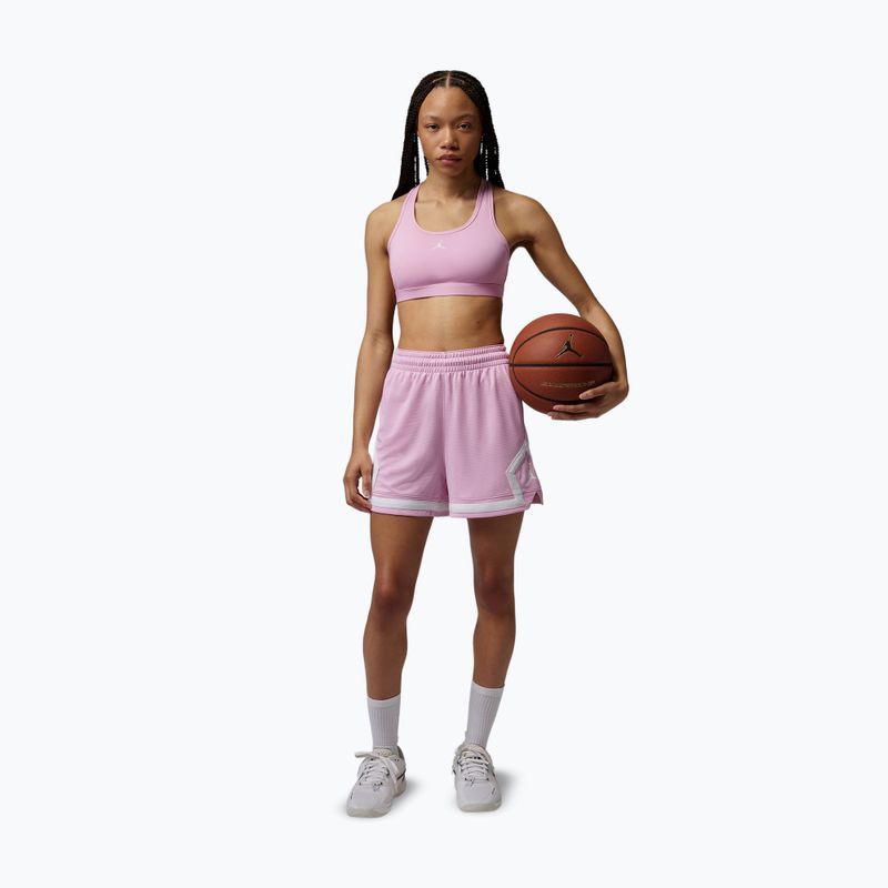 Spodenki koszykarskie damskie Nike Jordan Sport Diamond 4" iced carmine/iced carmine/white/white 2