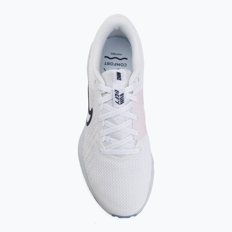 Дамски обувки за бягане Nike Run Defy white/football grey/work blue/blue void 5