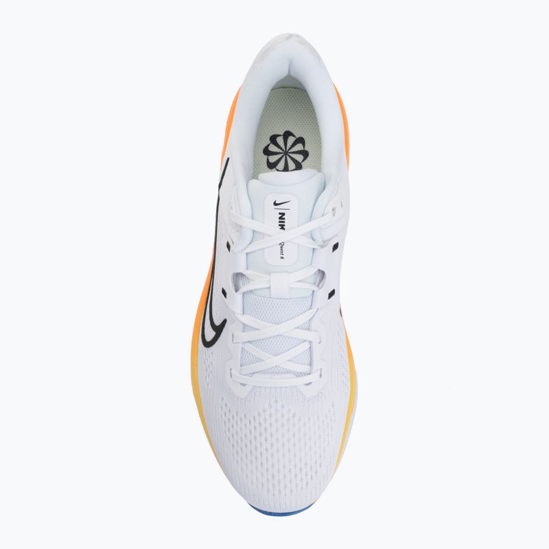 Мъжки обувки за бягане Nike Quest 6 white/blue crystal/total orange/off noir 5