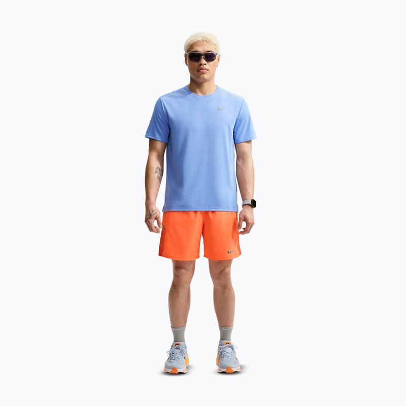 Мъжки шорти за бягане Nike Miler Dri-Fit 2in1 7" total orange 2