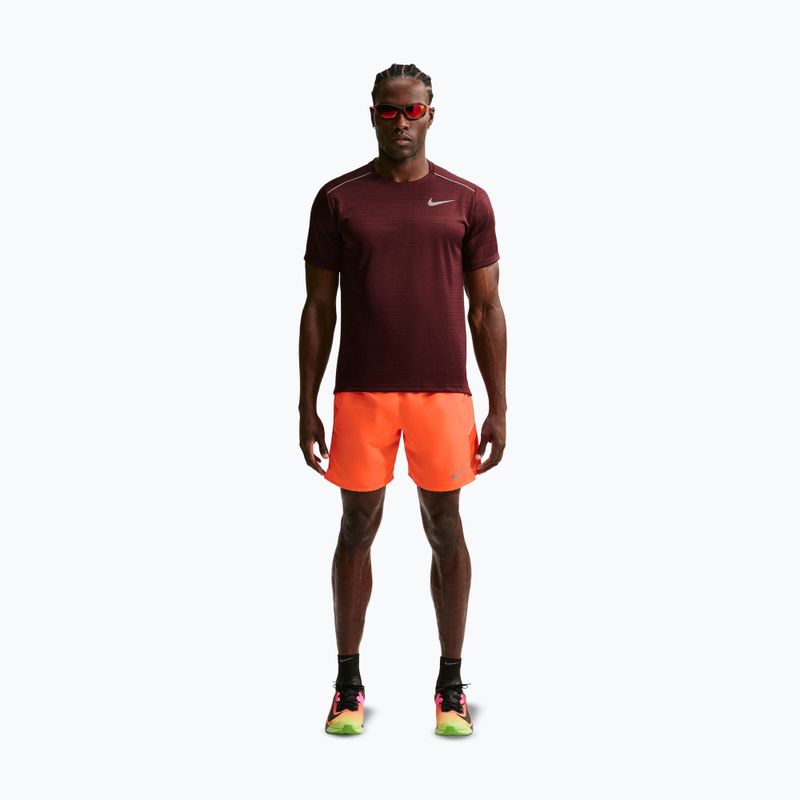 Мъжки шорти за бягане Nike Miler Dri-Fit Brief Lined7" total orange 2