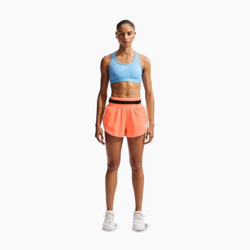Дамски шорти за бягане Nike Tempo Swoosh Dri-Fit Mid-Rise Brief-Lined orange pulse/white 2