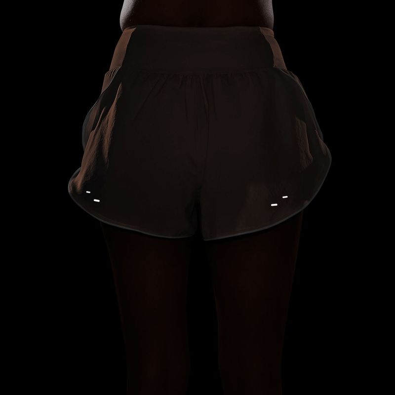 Дамски шорти за бягане Nike Tempo Swoosh Dri-Fit Mid-Rise Brief-Lined orange pulse/white 7