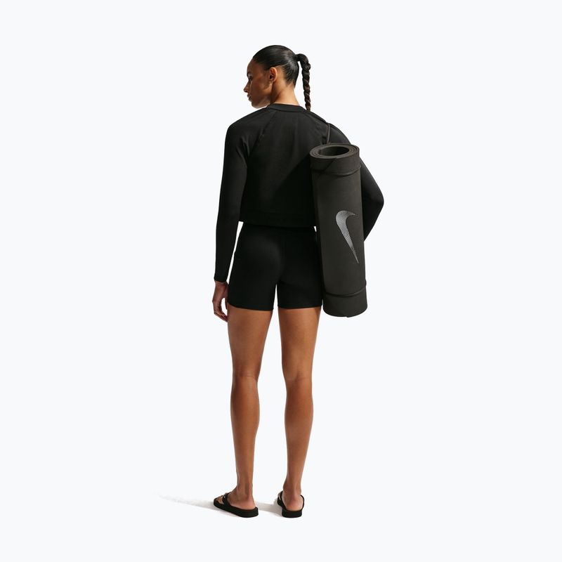 Дамски къси панталони/шорти Nike One High Waisted Biker 5" black/black/white 3