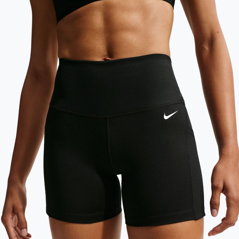 Дамски къси панталони/шорти Nike One High Waisted Biker 5" black/black/white 6