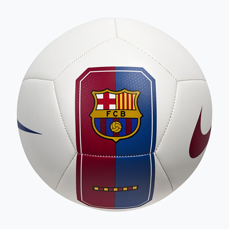 Футболна топка Nike Pitch FC Barcelona white/cardinal red size 5 2