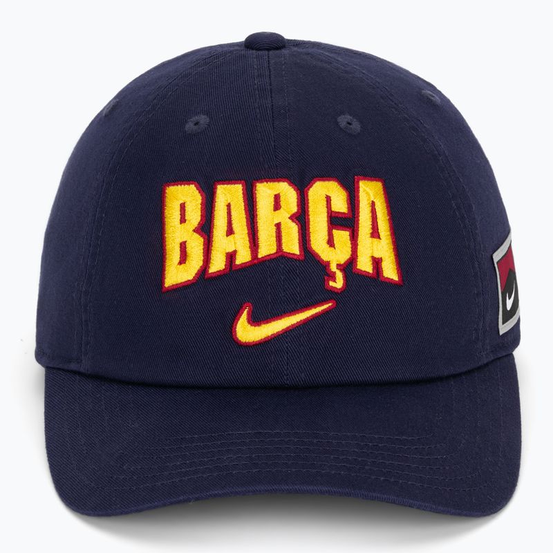 Детска шапка с козирка Nike FC Barcelona Club Cotton blackened blue 2