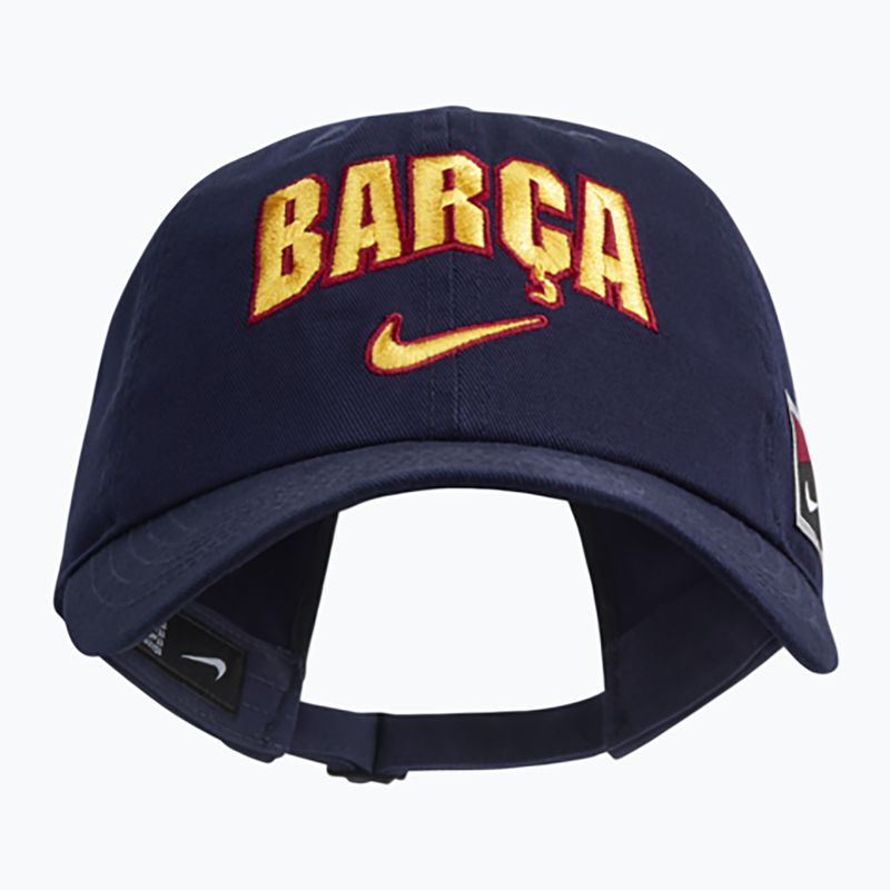 Детска шапка с козирка Nike FC Barcelona Club Cotton blackened blue 3