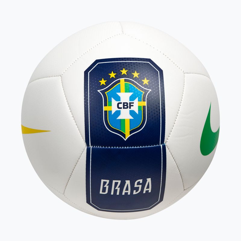 Футболна топка Nike Pitch Brazil white size 5 2