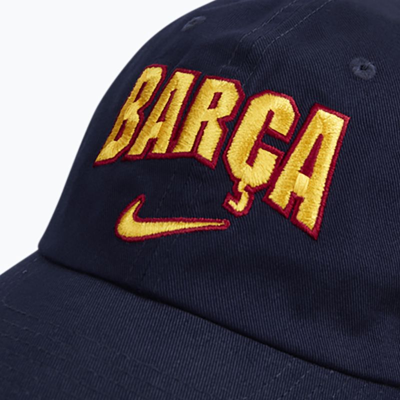 Шапка с козирка Nike FC Barcelona Club Cotton blackened blue 4