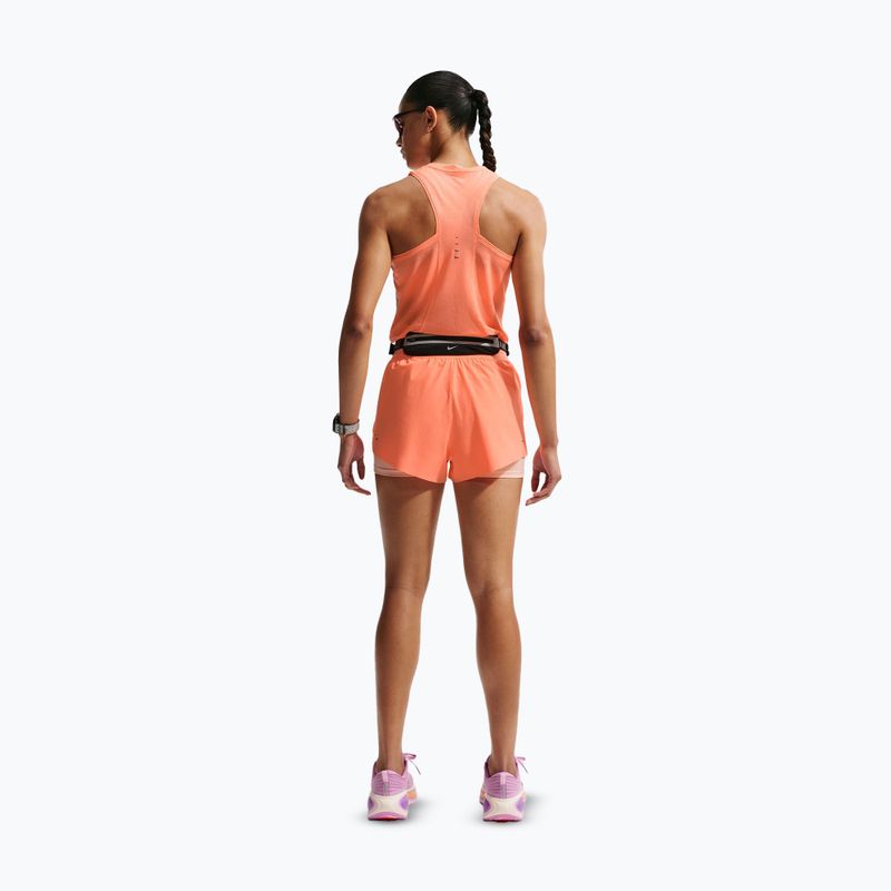 Дамски шорти за бягане Nike Swift Mid-Rise 2in1 orange pulse 3