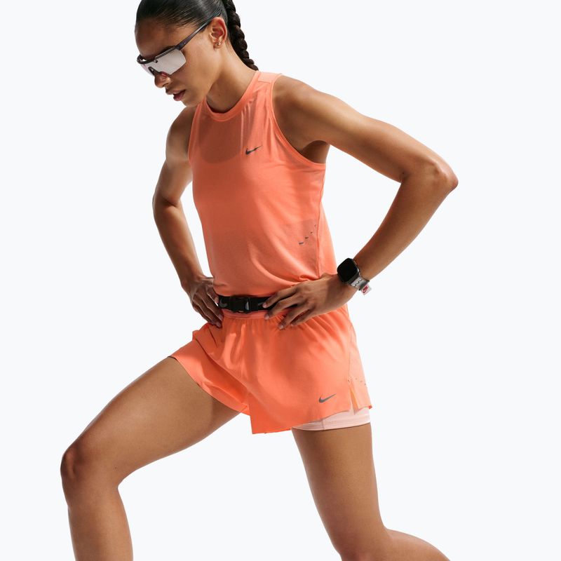 Дамски шорти за бягане Nike Swift Mid-Rise 2in1 orange pulse 6