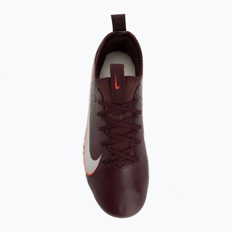 Детски футболни обувки Nike United Jr. Mercurial Vapor 16 Academy MG burgundy crush/metallic silver 5