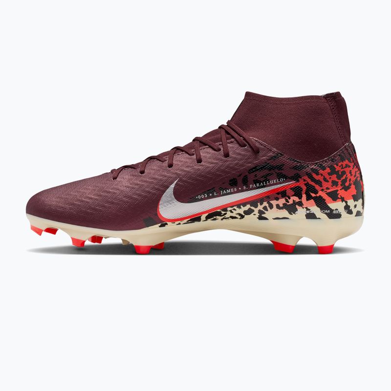 Мъжки футболни обувки Nike United Mercurial Superfly 10 Academy MG burgundy crush/metallic silver 2