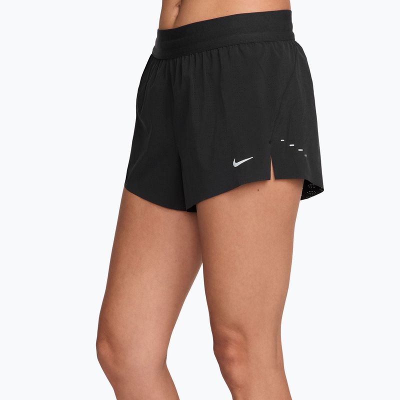 Мъжки шорти за бягане Nike Swift Breathe Dri-Fit Mid-Rise 2.5" black/black/white 3