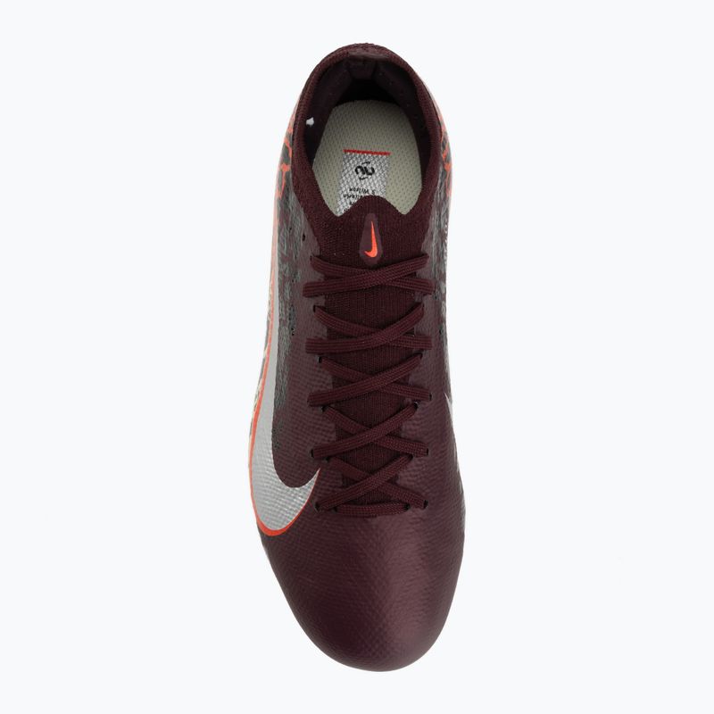 Детски футболни обувки Nike United Jr. Mercurial Vapor 16 Pro FG burgundy crush/metallic silver 5