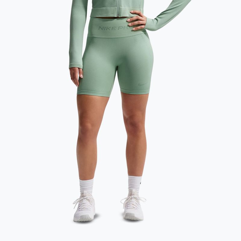 Дамски шорти Nike Pro Seamless High-Waisted Biker 5" steam
