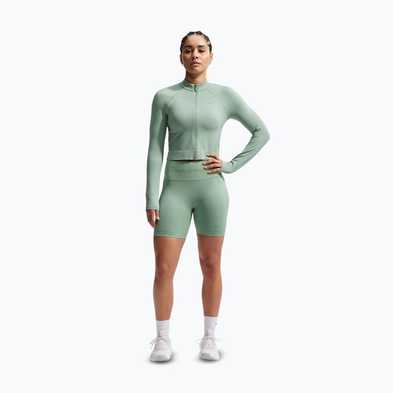 Дамски къси панталони/шорти Nike Pro Seamless High-Waisted Biker 5" steam 2