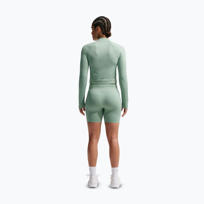 Дамски къси панталони/шорти Nike Pro Seamless High-Waisted Biker 5" steam 3