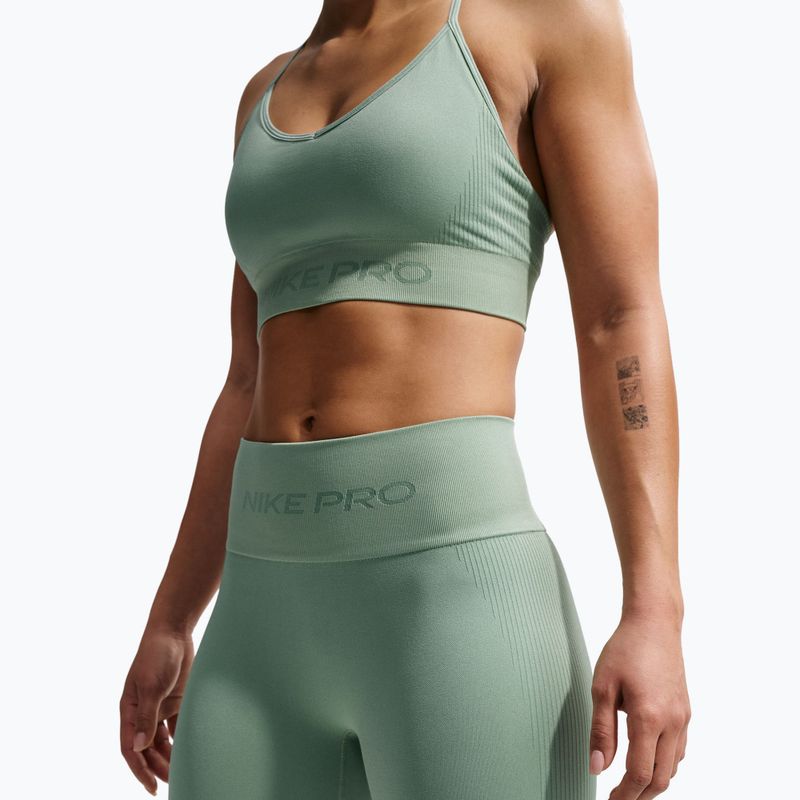 Дамски къси панталони/шорти Nike Pro Seamless High-Waisted Biker 5" steam 4