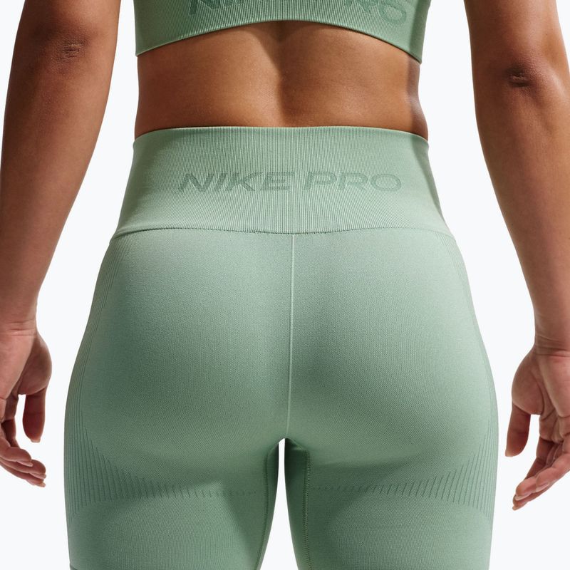 Дамски къси панталони/шорти Nike Pro Seamless High-Waisted Biker 5" steam 6