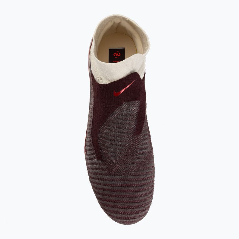 Мъжки футболни обувки Nike United Phantom 6 High Elite FG burgundy crush/fossil/university red 5