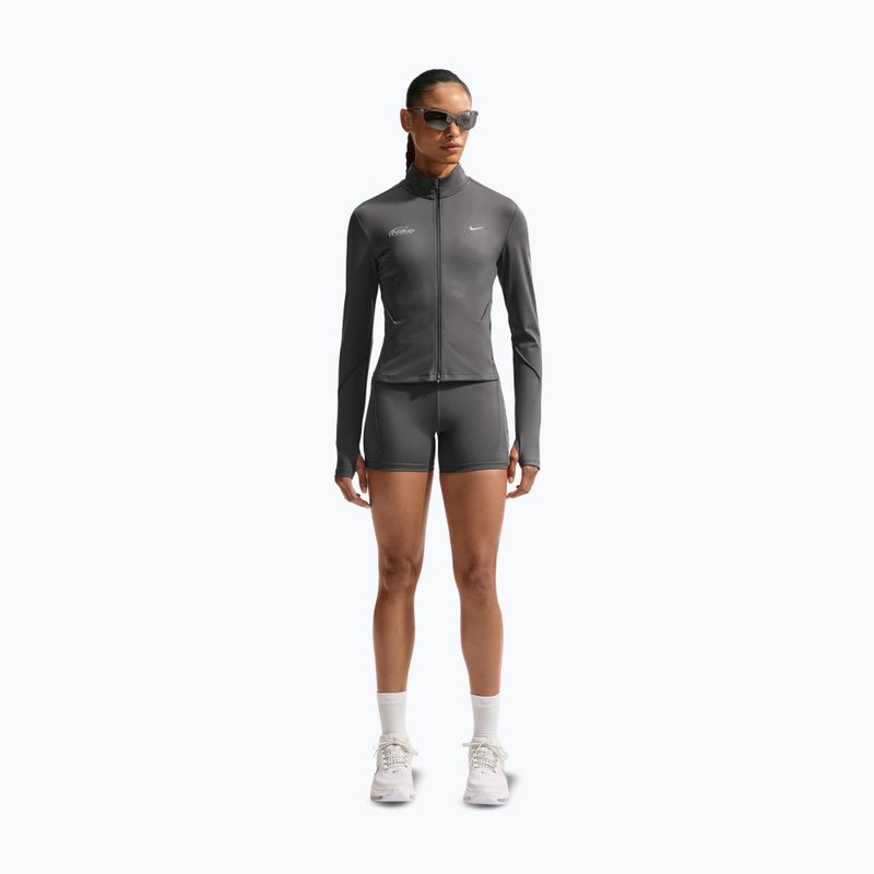 Дамски суитшърт за бягане Nike Swift Dri-Fit Full Zip Mid-Layer medium ash 2