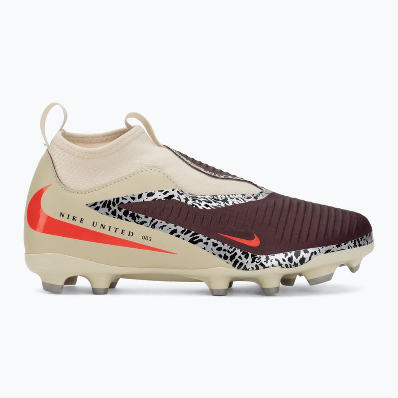 Детски футболни обувки Nike United Jr. Phantom 6 High Academy MG burgundy crush/fossil/university red 2