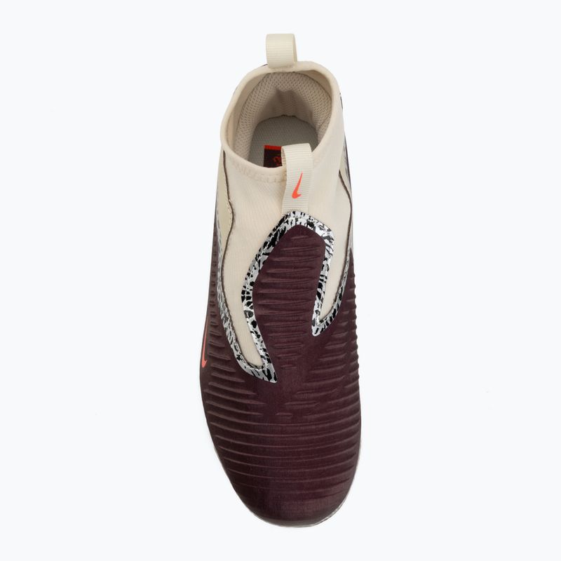 Детски футболни обувки Nike United Jr. Phantom 6 High Academy MG burgundy crush/fossil/university red 5