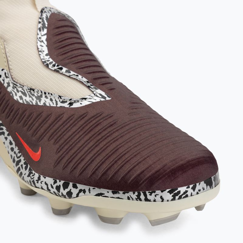 Детски футболни обувки Nike United Jr. Phantom 6 High Academy MG burgundy crush/fossil/university red 7