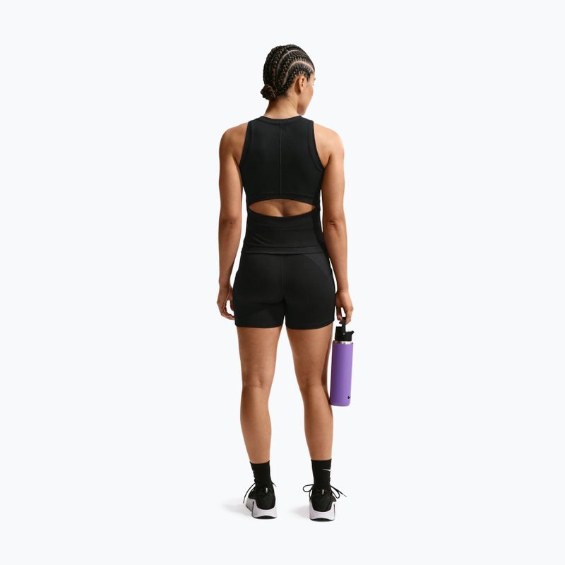 Дамска тренировъчна тениска Nike One Dri-Fit black/black/white 3