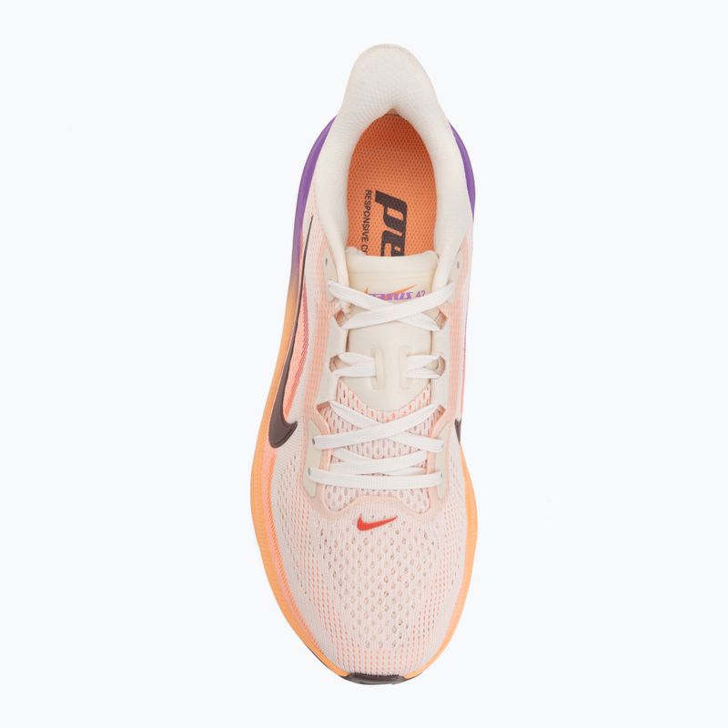 Дамски обувки за бягане Nike Pegasus 42 chalk/orange pulse/bright violet/tattoo 5