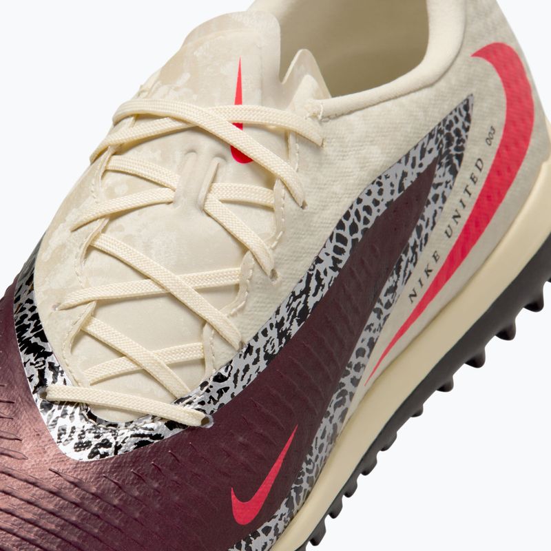 Мъжки футболни обувки Nike United Phantom 6 Low Academy TF burgundy crush/fossil/university red 2