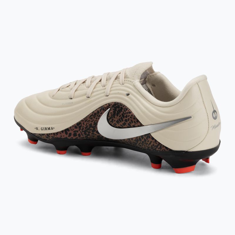 Детски футболни обувки Nike United Jr. Tiempo Maestro Academy MG fossil/burgundy crush/metallic silver 3